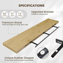 Fun Memories 48 Inch Floating Shelves for Wall - 10 Inch Deep Fireplace Mantel Shelf - Wood Floating Shelves for Wall - Large Storage Shelves Wall Mount for Living Room & Bedroom - Oak - Set of 1 by CozyNest Decor