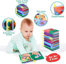 Baby Bath Books, Nontoxic Fabric Soft Baby Cloth Books, Early Education Toys, Waterproof Baby Books for Toddler, Infants Perfect Shower Toy, Kids Bath Toys Birthday Gift (Pack of 8) by TinyTreasures Baby Boutique