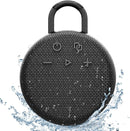 MusiBaby Mini Bluetooth Speaker – Bluetooth 5.3 with 6956C Chipset, IPX7 Waterproof, Rubberized Shell, Clip-On Lanyard, Ultra-Portable for Shower, Pool, Teens, Backpack, Gifts (Black) by TinyTreasures Baby Boutique