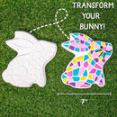 Creative Roots Paint Your Own Bunny Garden Stone, Craft Kits, Stepping Stones Kit for Kids, Ceramics to Paint, Ages 6+ by TinyTreasures Baby Boutique