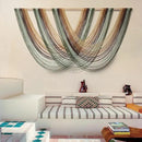 Flber Macrame Wall Hanging Boho Wall Decor Yarn Wall Art Tapestry Bedroom Living Room Nursery Apartment Home Decor 57" W x 31" L by CozyNest Decor