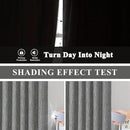 Vision Home Charcoal Grey Full Blackout Curtains Pinch Pleated Room Darkening Window Curtains 95 inch for Living Room Bedroom Thermal Insulated Pinch Pleat Drapes with Hooks Back Tab 2 Panel 40"Wx95"L by CozyNest Decor