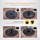 VIVOHOME Polyresin Antique Outdoor Bronze Garden Bird Bath and Solar Powered Round Pond Fountain Combo Set by GreenHaven Gardens