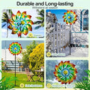 Wind Spinner - Metal Large Wind Spinners Outdoor - Windmill for Yard and Garden, Gift for Family, Friends, Garden Lovers(74'' x 22'') by CozyNest Decor