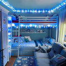 JMEXSUSS Blue and White String Lights Outdoor Indoor, 200 LED Christmas String Lights Clear Wire, 66ft Christmas Lights Plug in for Bedroom Tree Room Party Decorations by GreenHaven Gardens