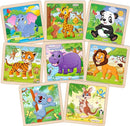 Wooden Puzzles for Toddlers 2-4, 9 Pieces Animal Jigsaw Puzzles for Kids Ages 3-5, Preschool Learning Activities, Learning & Educational Toys, Gifts for Boys, Girls by TinyTreasures Baby Boutique