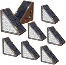 Solar Step Lights for Outside,8pack Solar Stair Lights Outdoor Waterproof IP67,Outdoor Deck Step Lights,Solar Outdoor Lights for Staircase,Patio,Front Step(Warm Brown) by GreenHaven Gardens