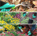 Garden Tools, 3-Piece Garden Tool Set with Non-Slip Ergonomic Handles, Lightweight Aluminum Alloy Rust-Proof Durable Gardening Hand Tools, Ideal Gardening Tools Gifts for Women and Men by GreenHaven Gardens