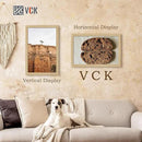 VCK 14x22 Picture Frame Set of 3 - Oak, Natural Solid Wood Poster Frames, Wall Gallery Frame by CozyNest Decor