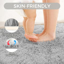 Ultra Soft Rug for Living Room, 5X8 Fluffy Shag Area Rug for Bedroom, Modern Shaggy Carpet Fuzzy Rug for Teens Dorm Nursery Home Decor Aesthetic, Upgrade Anti-Skid Durable, Light Grey by TinyTreasures Baby Boutique
