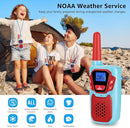Walkie Talkies Long Range 3 Pack Rechargeable Walkie-Talkies for Kids Girls Boys Toddlers Adults Camping Hiking Skiing Cruise, Family Pink 2 Way Radio Toy with Lanyard Battery 4 Miles VOX NOAA by TinyTreasures Baby Boutique