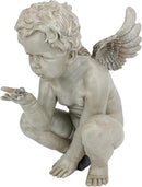 Design Toscano EU4360 Life's Mysteries Cherub Garden Statue, 15 Inch, Antique Stone by GreenHaven Gardens
