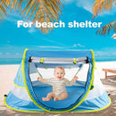 Poray Portable Baby Beach Tent with UPF 50+ Sun Shelter,Mosquito Net and Sunshade, Ideal Pop Up Kids Travel Tent with Carry Bag & 2 Stakes,Outdoor Indoor Play and Sun Protection by TinyTreasures Baby Boutique