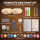 EPUMP Wooden Painting Kit for Kids - Glow in The Dark Arts and Crafts Supplies Kits for Boys Girls - Kids Activities Creative Art Set Birthday Gifts DIY Paint Toys for Ages 6 7 8 9 10 11 12 Years Old by TinyTreasures Baby Boutique