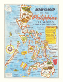 Vintage Map of Philippines 1945