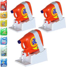 TidyFriend 3 Pack Liquid Laundry Detergent Holder Stand with Drip Tray & Rubber-Grip Feet, Stand for Laundry Room Organization and Storage, Fabric Softener Dispenser with Cup Holder (White) by CozyNest Decor