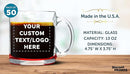 Custom Libbey Clear Glass Coffee Mugs 13 oz. Set of 50, Personalized Bulk Pack - Perfect for Coffee, Tea, Espresso, Hot Cocoa, Other Beverages - Red Bottom by TinyTreasures Baby Boutique