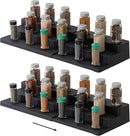 SIMPLEMADE 3-Tier Spice Rack Organizer - Versatile Storage Shelf for Kitchen, Bathroom, Bedroom & Office, Set of 2, Expandable Black by CozyNest Decor