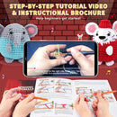 Crochet Kit for Beginners - 4 PCS Crochet Starter Kit with Step-by-Step Video Tutorials, for Adults Kids - Elephant Mouse Pig Koala Microphone Crocheting Set by TinyTreasures Baby Boutique