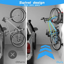 WALMANN BIKEPAL No Lifting Wall Mount Swivel Bike Rack, Wall Bike Hangers for Garage Space Saving Vertical Bike Storage(4 Pack) by GreenHaven Gardens