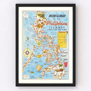 Vintage Map of Philippines 1945