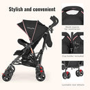 Dream On Me Volgo Twin Umbrella Stroller in Pink, Lightweight Double Stroller for Infant & Toddler, Compact Easy Fold, Large Storage Basket, Large and Adjustable Canopy by TinyTreasures Baby Boutique