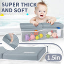 URMYWO Bath Kneeler and Elbow Rest Pad Set - 1.5" Thick Baby Bath Kneeler Pads with Toys Organizer, Anti-Slip Cozy Knee & Arm Support Bathtub Mat, Quick Dry Kneeling Pad for Baby Bath Time by TinyTreasures Baby Boutique