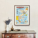Vintage Map of Part of the Ryukyu Islands, 1945