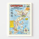 Vintage Map of Part of the Ryukyu Islands, 1945