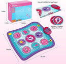 Kids Dance Mat Game Toy for Girls & Boys Ages 3-12, Interactive Electronic Rhythm Dance Step Pad with Built-in Music, Adjustable Volume & Fun Light-Up Steps, Perfect Birthday & Holiday Dance Game Gift by TinyTreasures Baby Boutique