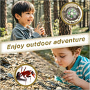 Walkie Talkies for Kids,5 Colourful Channels 2 Way Radio,Compass Flashlight and Magnifying Glass,3 Miles Long Range for Adventure Game,Outside, Camping, Hiking,Toys for 3-12 Year Old Boys Girls by TinyTreasures Baby Boutique