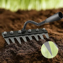 2 in 1 Iron Rake 2.0 for Gardening & Weeding,Multi-Tine Carbon Steel Garden Cultivator Rake | Weed Puller Tool & Uprooting Weeder for Gardenia | for Weeding, Cultivating, Lawn(No Handle Included) by GreenHaven Gardens