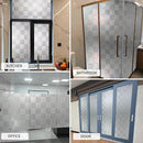 Window Film Privacy Day and Night with Installation Tools, Static Cling Glass Film Ideal for Home Shower Office Glass Door (White, 35.4 x 196.9 Inch) by CozyNest Decor
