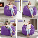 Hobestluk 3FT Bean Bag Chair Giant Bean Bag Chairs for Adults Large Bean Chairs with Removable Cover, Beanbag Chair with Filler, Adult Bean Bag Chairs for Living Room, Bedroom by CozyNest Decor
