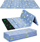 MeMoreCool Kids Floor Futon Mattress Large 6x4 FT, Thicken Foam Tatami Mattress for Children Play Area, Foldable Sleeping Pad Crawling Tatami Mat for Playroom by TinyTreasures Baby Boutique