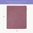 Bigacogo Chunky Knit Throw Blanket for Couch, 51x63 inches, 100% Hand Knitted with Thick Jumbo Chenille Yarn, Cozy Soft Large Rope Knot Cable Crochet Blankets for Sofa Bed Living Room, Burnt Rose by CozyNest Decor
