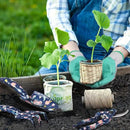 WORKPRO Aluminum Garden Tool Set, 4PCS Heavy Duty Hand Garden Tools with Box Include Trowel, Rake, Pruner, Garden Gloves, Floral and Insect Printing, Garden Gifts by GreenHaven Gardens