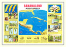 Vintage Map of Bananaland, 1958