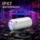 Ortizan Portable Bluetooth Speaker: IPX7 Waterproof, 24W Loud Sound, Deep Bass, Bluetooth 5.3, LED Lights, Wireless Stereo Pairing, 30H Playtime, for Home/Outdoor/Party/Beach, Birthday Gift (White) by TinyTreasures Baby Boutique