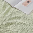EMME Cotton Throw Blanket for Couch Soft Muslin Blankets 50"x60" Lightweight Breathable Blanket All Season Gauze Blanket, Mint Green by CozyNest Decor