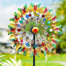 Lairander Butterfly Outdoor Wind Spinners, 84'' Large Garden Wind Spinner, Metal Yard Art Wind Sculptures & Spinners, Garden Decor for Outside Yard Ornaments Clearance Gift for Family by CozyNest Decor