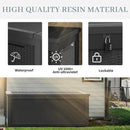 NUNU LAB 260 Gallon Outdoor Storage Box,Resin Large Sturdy Deck Box, Backyard Outside Storage Box Waterproof with Double Wall Panels,Package Delivery Garden Outdoor Hose Bin by GreenHaven Gardens