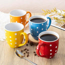 bestone Coffee Mugs Set of 6，17 oz Large Coffee Mugs, Ceramic Mugs with Handles,etc Coffee Mugs, Cups for Coffee Cereal Latte ，Microwave & Dishwasher safe，Vibrant Colors by CozyNest Decor