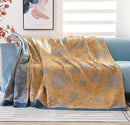 Boho Throw Blanket 100% Cotton Blankets, Super Soft Cozy Warm Blanket, Cotton Quilted Blankets, Versatile KnitWoven Blanket for Couch Sofa Bed Home Decor and Living Room, 78''Wx 90''L by CozyNest Decor