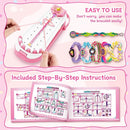 Friendship Bracelet Making Kit for Girls-DIY Bracelets Maker Art & Craft Kits for Kids-Jewelry String Braiding Set Toys for Age 6 7 8 9 10 11 12 Year Old Girl Advent Calendar Christmas Birthday Gifts by TinyTreasures Baby Boutique