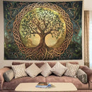 keowhsf Tree of Life Tapestry – Fantasy Forest Nature Landscape Wall Art with Mystic Green Aesthetic, Large Wall Hanging for Bedroom, Living Room, Home Decor by CozyNest Decor