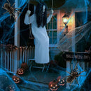 Halloween Decorations Outdoor Indoor Haunted Swinging Girl, Scary Ghost on Swing for Yard Porch, Creepy Motion Easy to Hang by CozyNest Decor