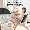 puredown® Chair Cushions for Dining Chairs, Tufted Memory Foam Chair Pads with Non-Slip Backing, Kitchen Seat Cushions with Ties, Washable Seat Pad Set of 4, 15.5" x 15.5" x 4", Black by CozyNest Decor