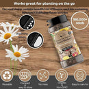 on The Go Seed Shaker - Midwest Wildflower Seeds Regional Mix - Organic, Non-GMO - 100% Pure Seed - 21 Different Wildflowers Seeds of Annual and Perennial, 8oz by GreenHaven Gardens