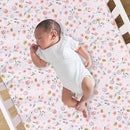 Lambs & Ivy Little Garden 3-Piece Embroidered Floral Baby Crib Bedding Set by TinyTreasures Baby Boutique